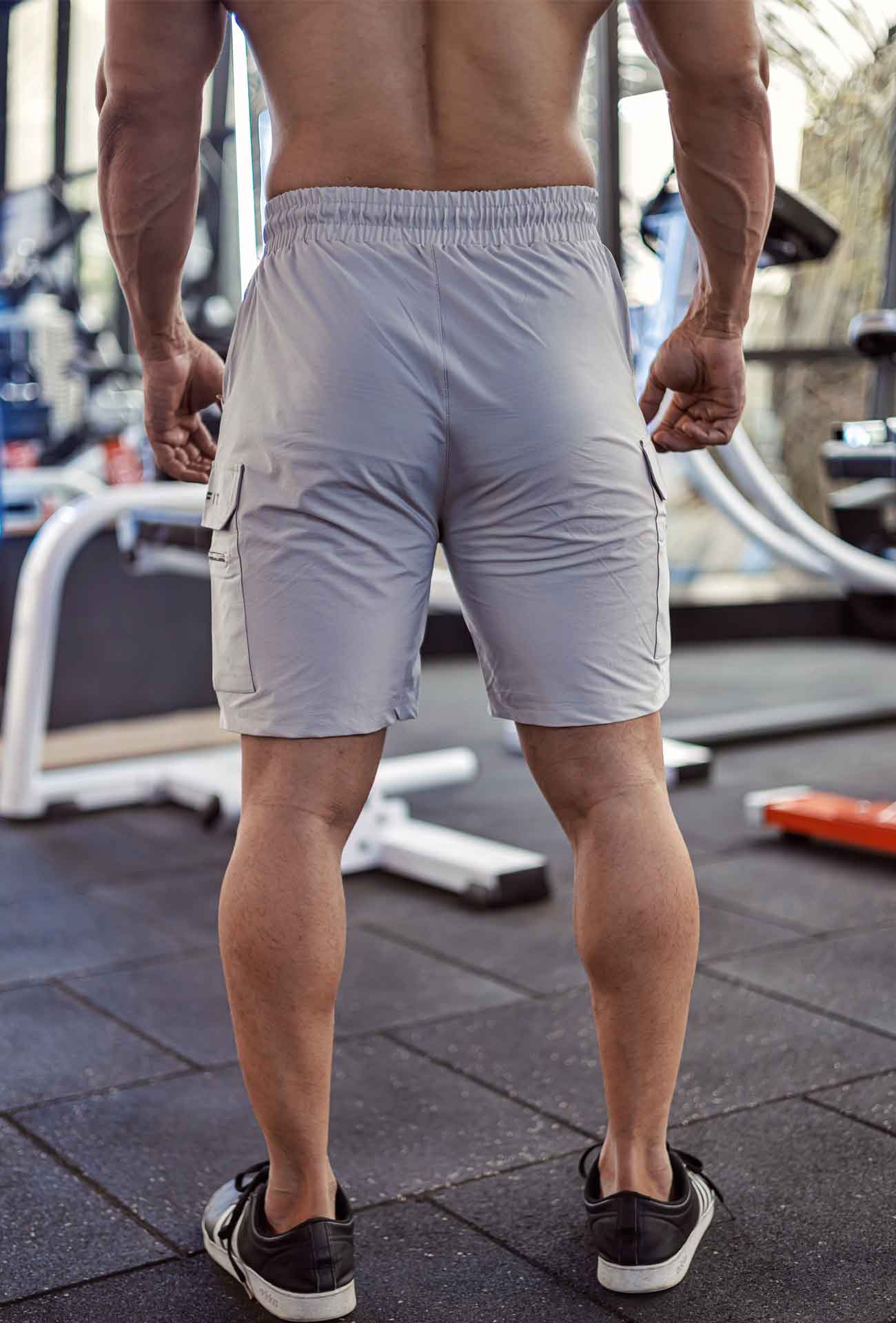 Elite Crush Cargo Shorts - Light Grey