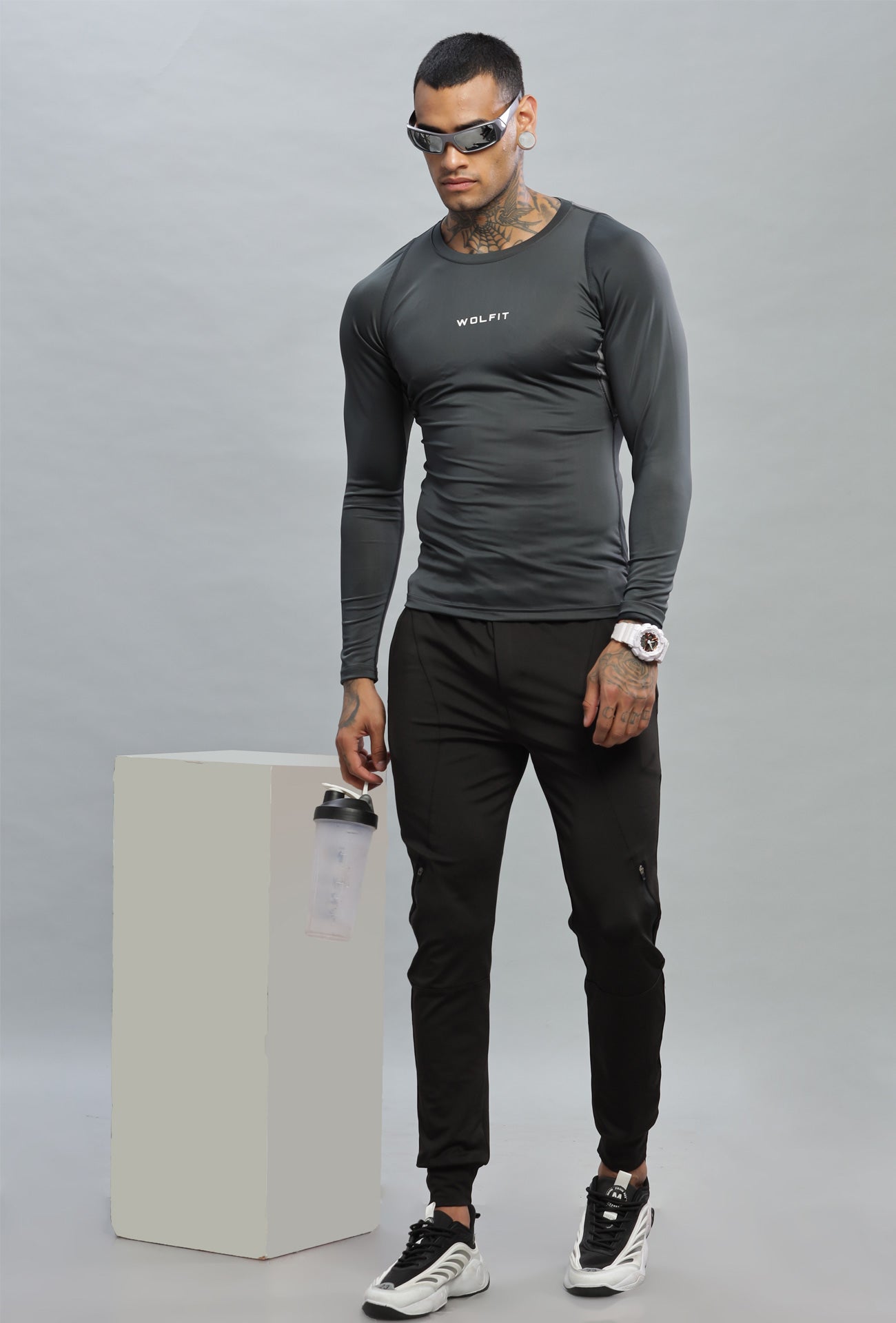 502 Speed Compression Full Sleeve T-shirt - Dark Grey