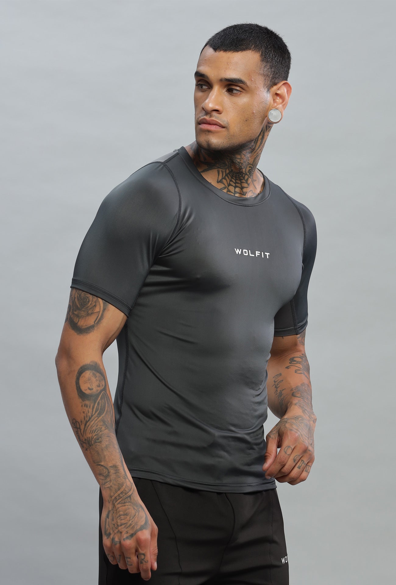 501 Speed Compression Half Sleeve T-shirt - Dark Grey