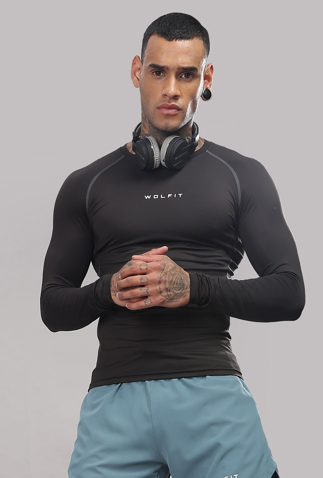 504 Evolve compression tshirt Full sleeve - Black