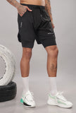 Limitless 2 in 1 6" shorts - Black