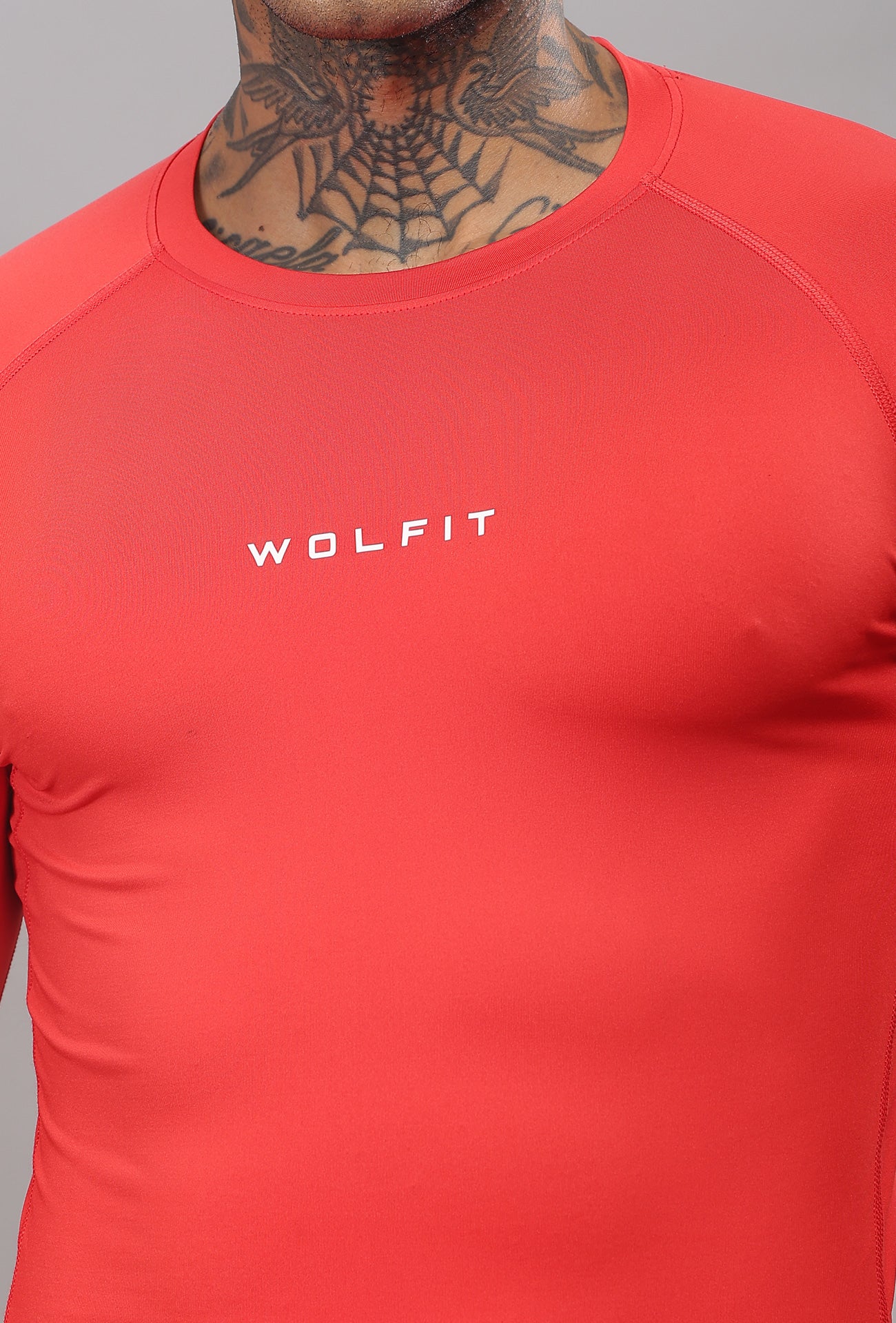 504 Evolve compression tshirt Full sleeve - Red