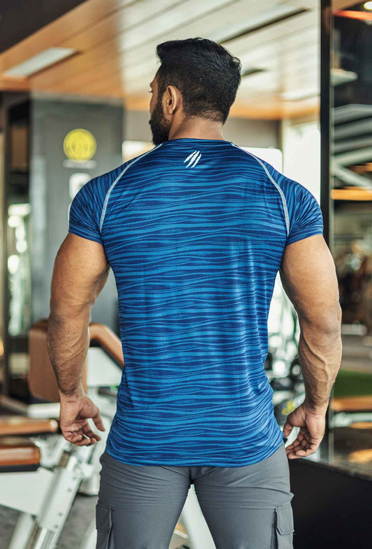 Flow Mesh T-shirt - Dark Blue