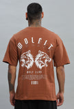 108 Dark Wolf Oversize Tshirt - Tan Brown