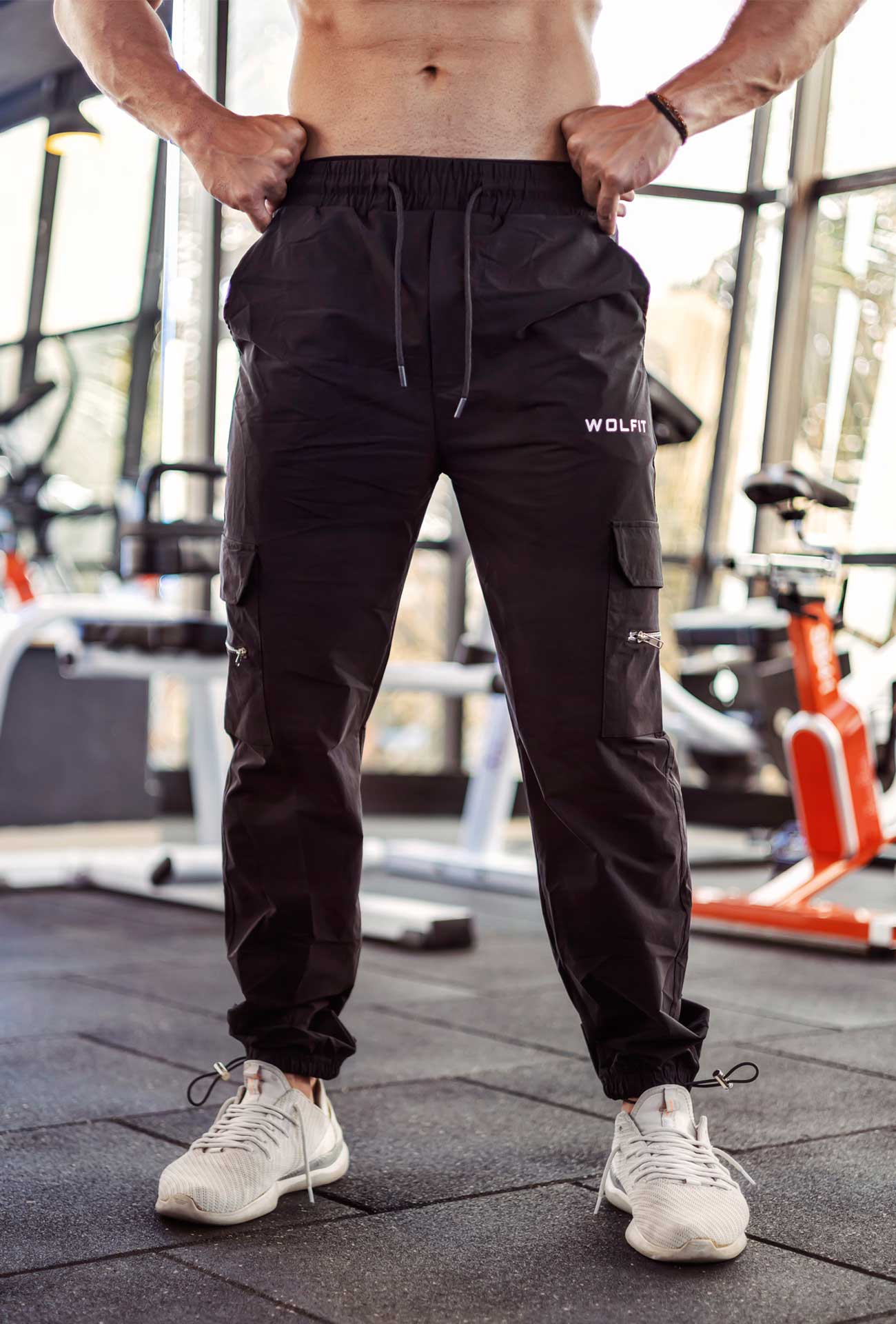 201 Elite Crush Cargo Joggers Black