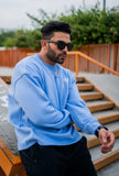 801 Essential Oversize Sweatshirts - Sky Blue