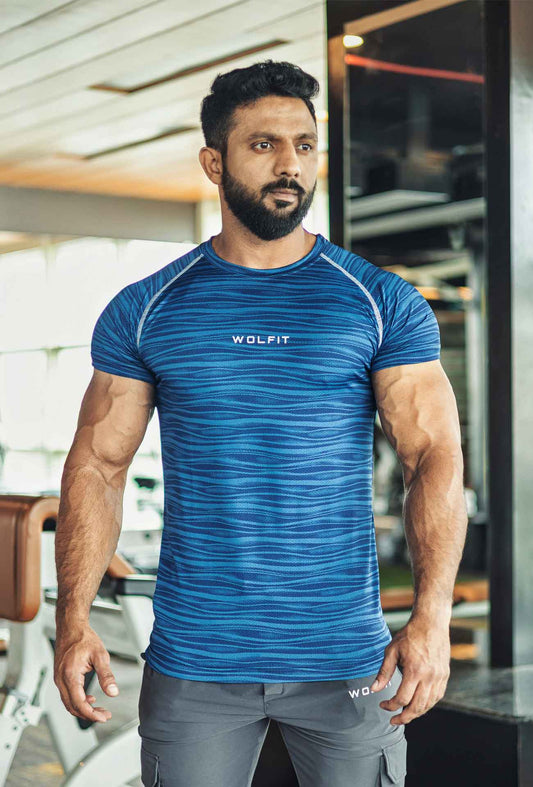 Flow Mesh T-shirt - Dark Blue
