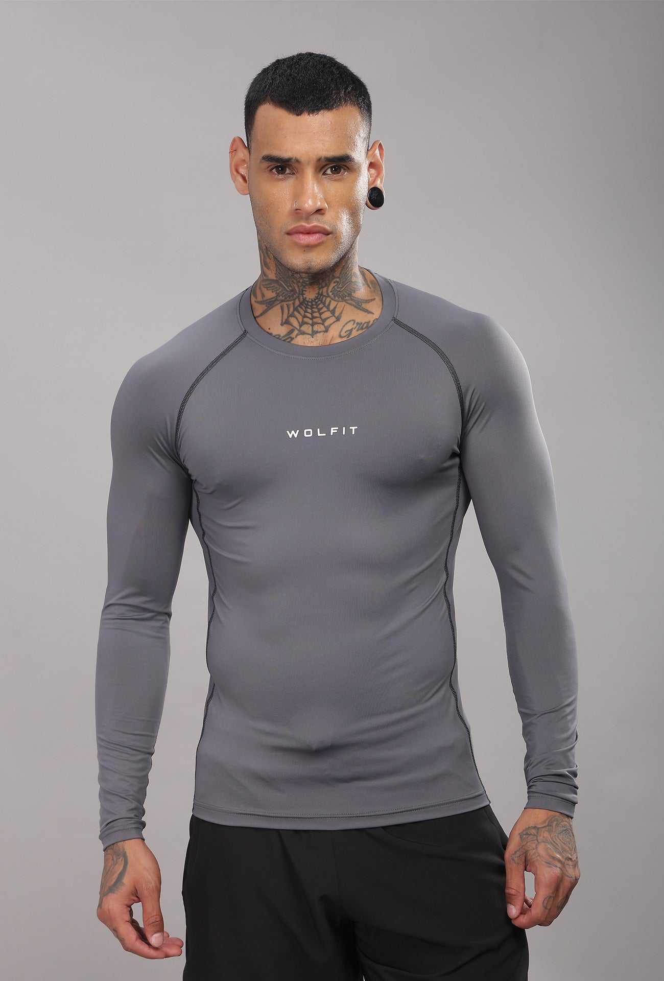 504 Evolve compression tshirt Full sleeve - Grey