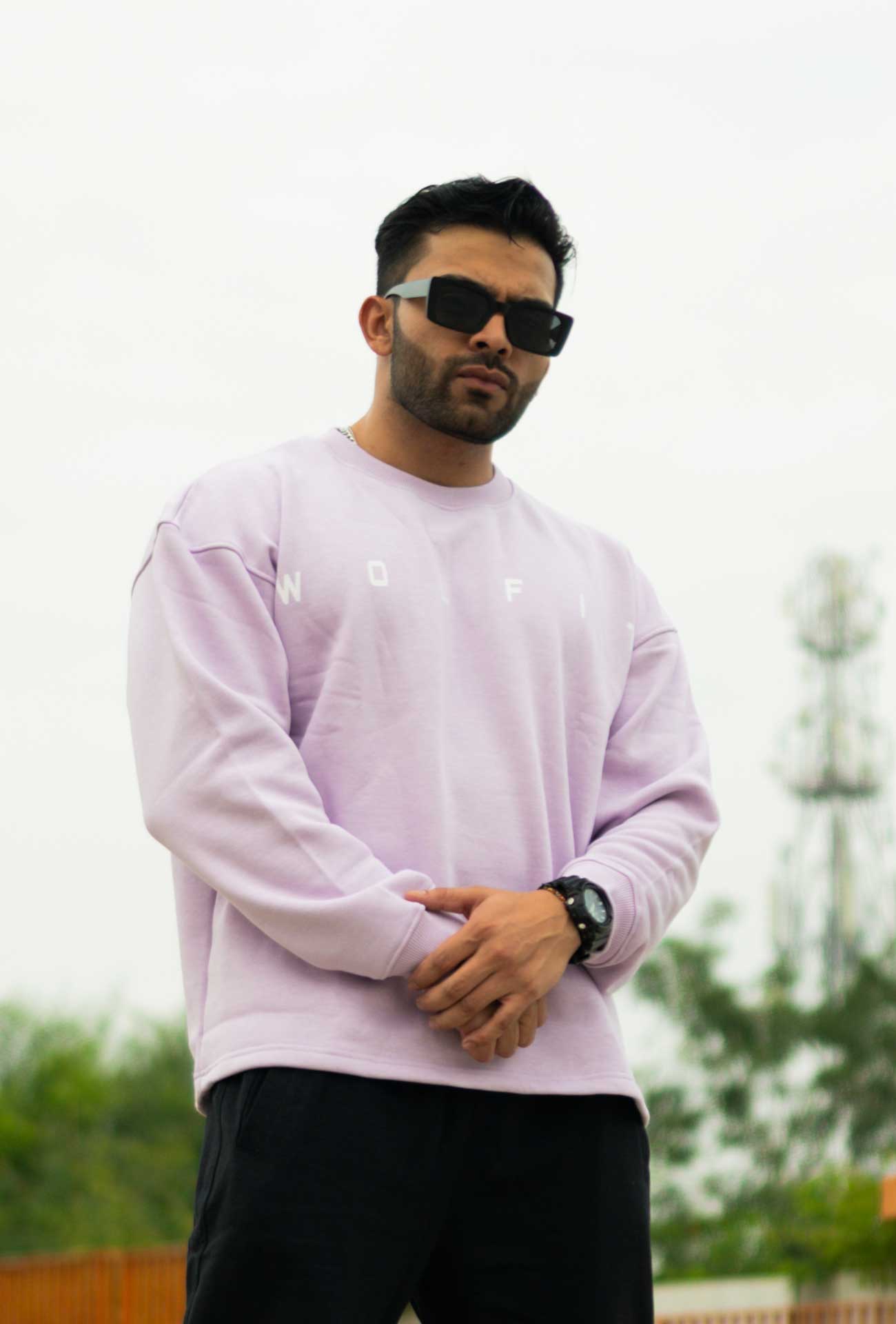 802 Rebel Oversize Sweatshirts - Mauve