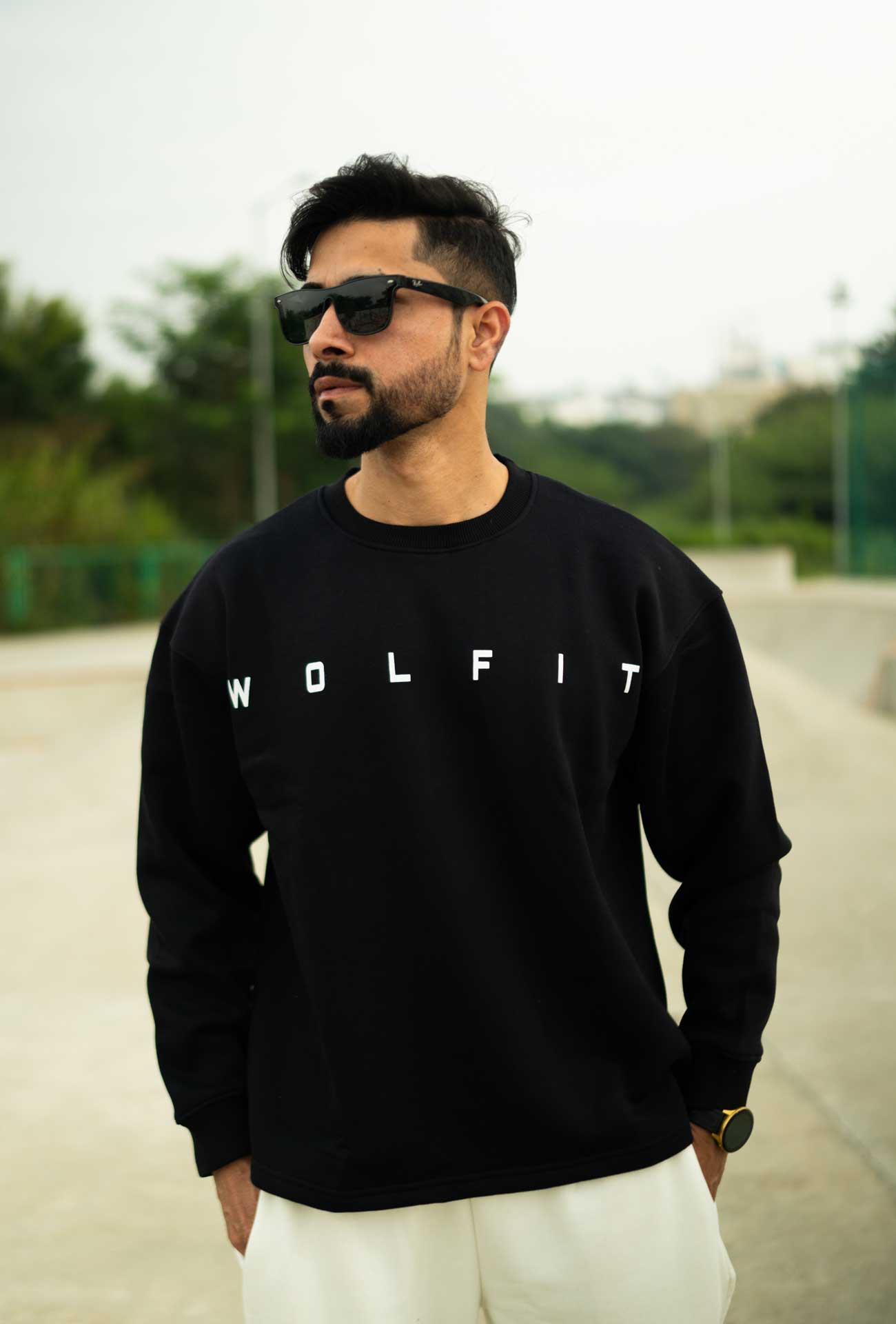 802 Rebel Oversize Sweatshirts - Black