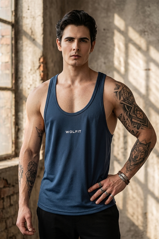 Wolfit Legacy Mesh Stringer-Teal Blue