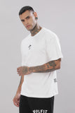 106 Wolf Man Oversize Tshirt - White