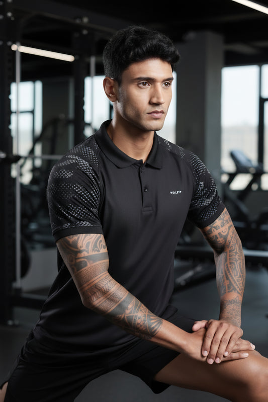 Performance Polo Tshirt - Black