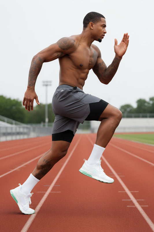 Limitless 2 in 1 6" shorts - Ash grey