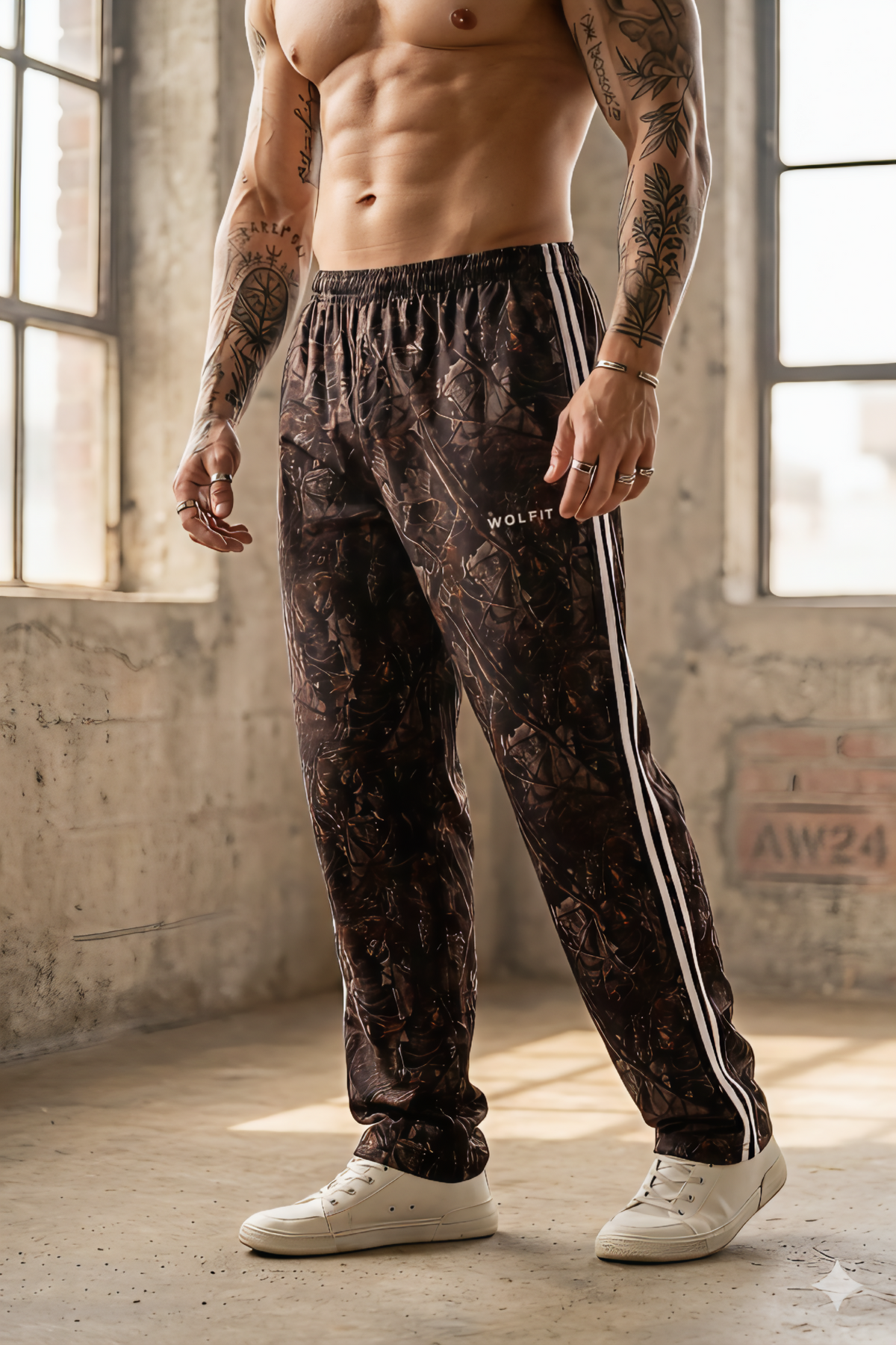 Retro 2.0 Bootcut Trackpant- Dark Tree Camo