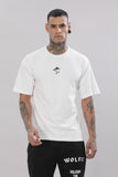 106 Wolf Man Oversize Tshirt - White