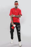 106 Wolf Man Oversize Tshirt - Red