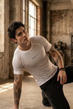 505 Active Compression Half Sleeves T shirt-White