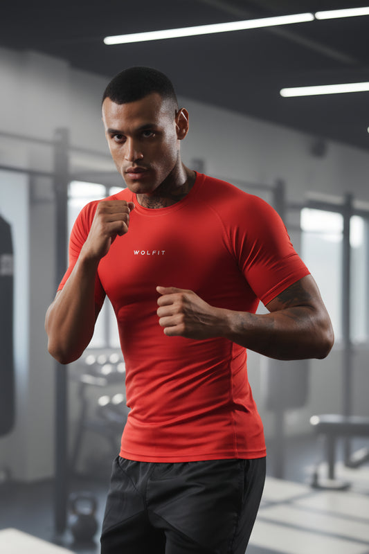 503 Evolve compression tshirt half sleeve - Red