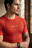 505 Active Compression Half Sleeves T shirt - Red