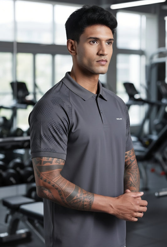 Performance Polo Tshirt - Grey