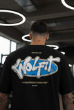 114 WOLFIT POP UP DROP OVERSIZE TSHIRT - LUNAR BLACK