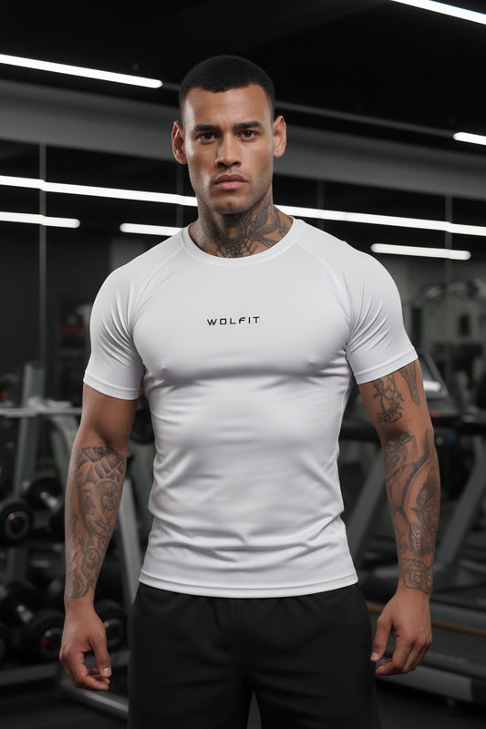 503 Evolve compression tshirt half sleeve - White