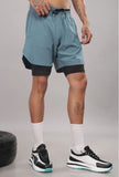 Core 2 in 1 7" shorts - Ice Blue