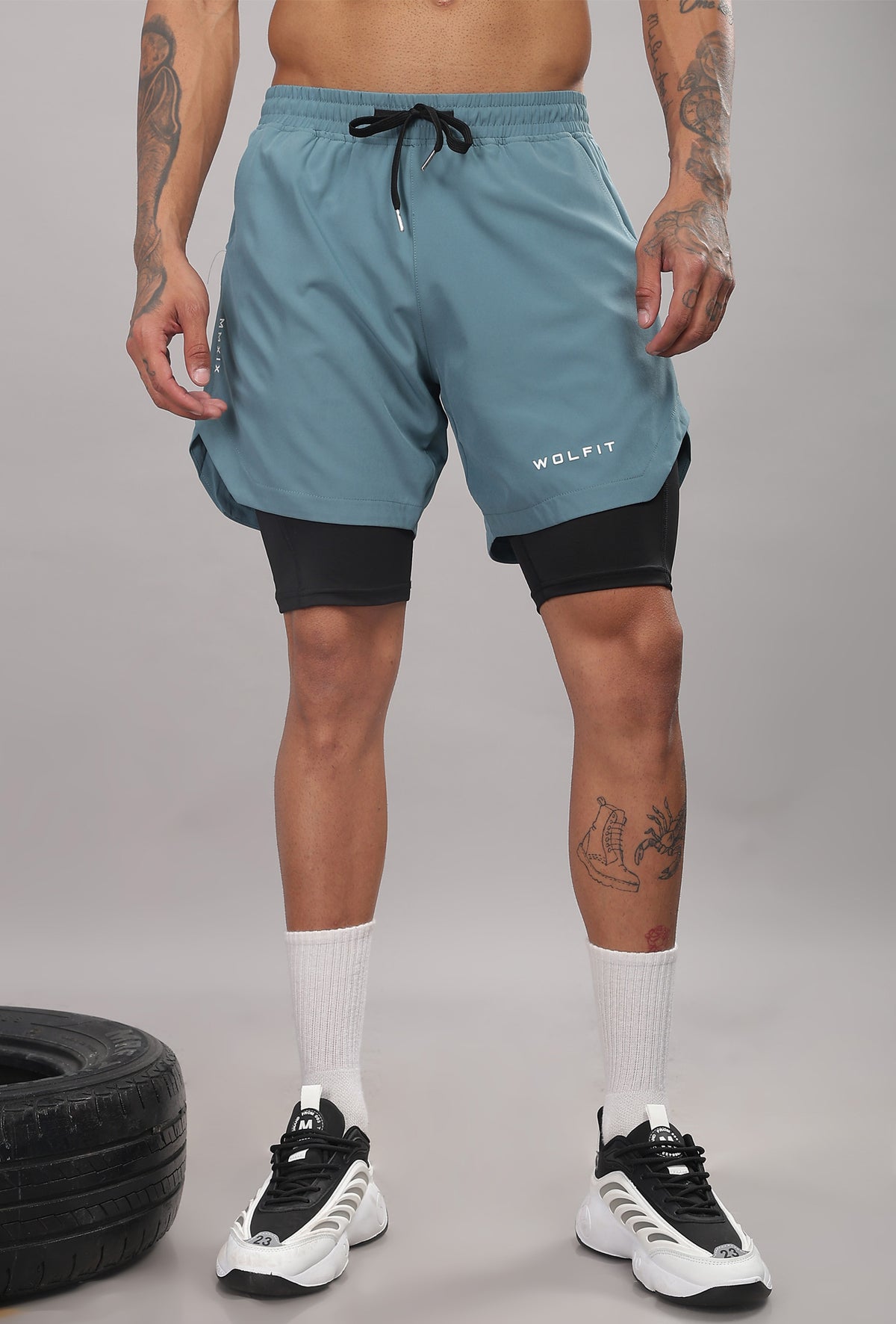 Limitless 2 in 1 6" shorts - Ice Blue