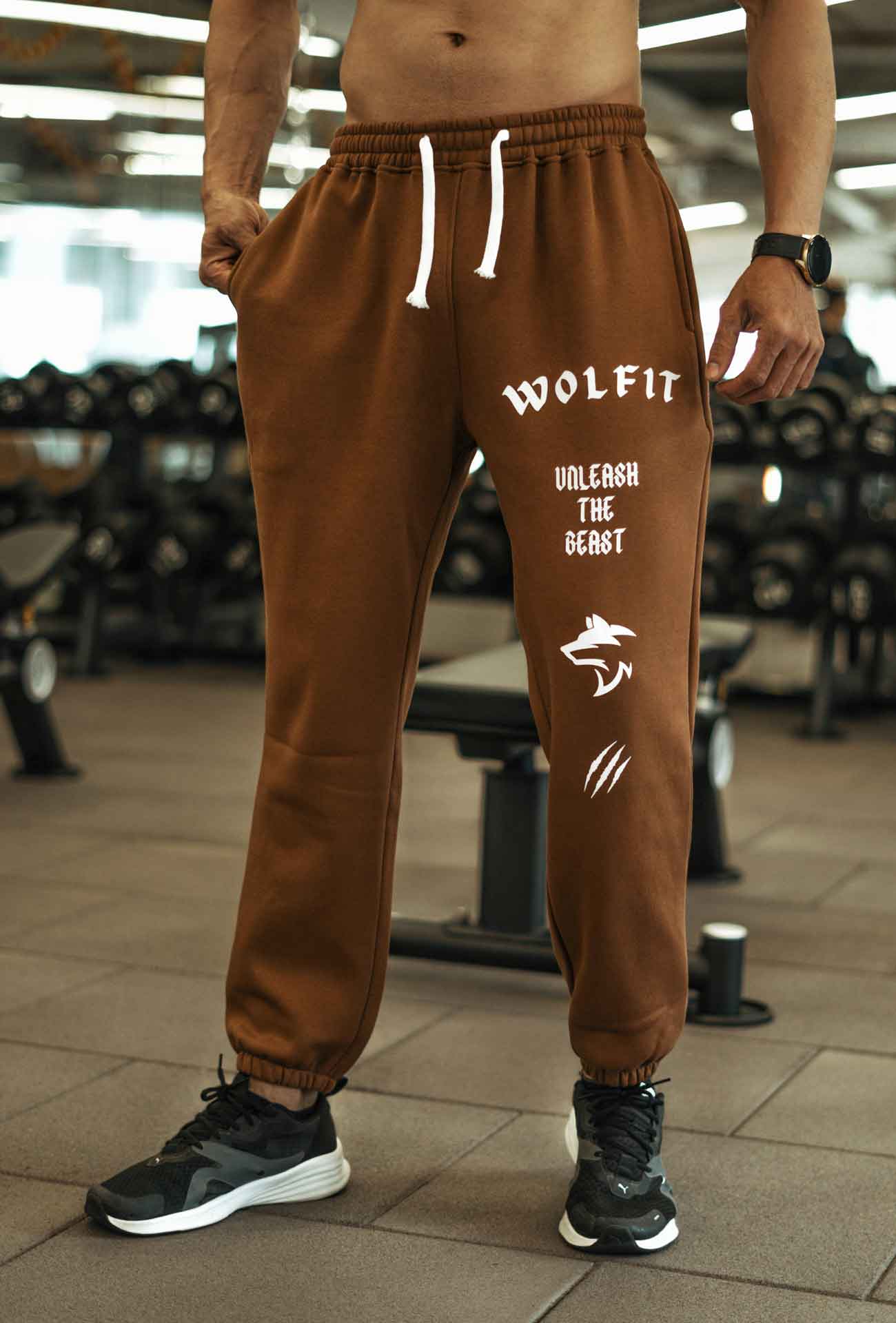 205 Wolf Immortal Jogger - Dark Brown