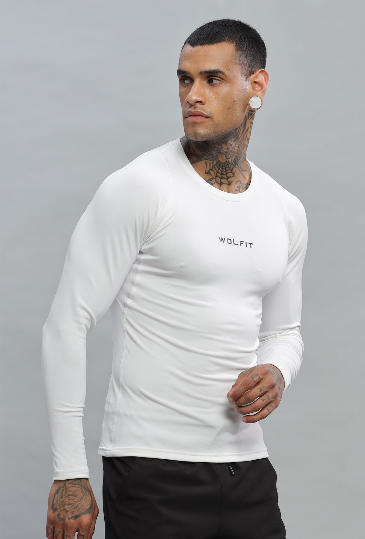 502 Speed Compression Full Sleeve T-shirt - White