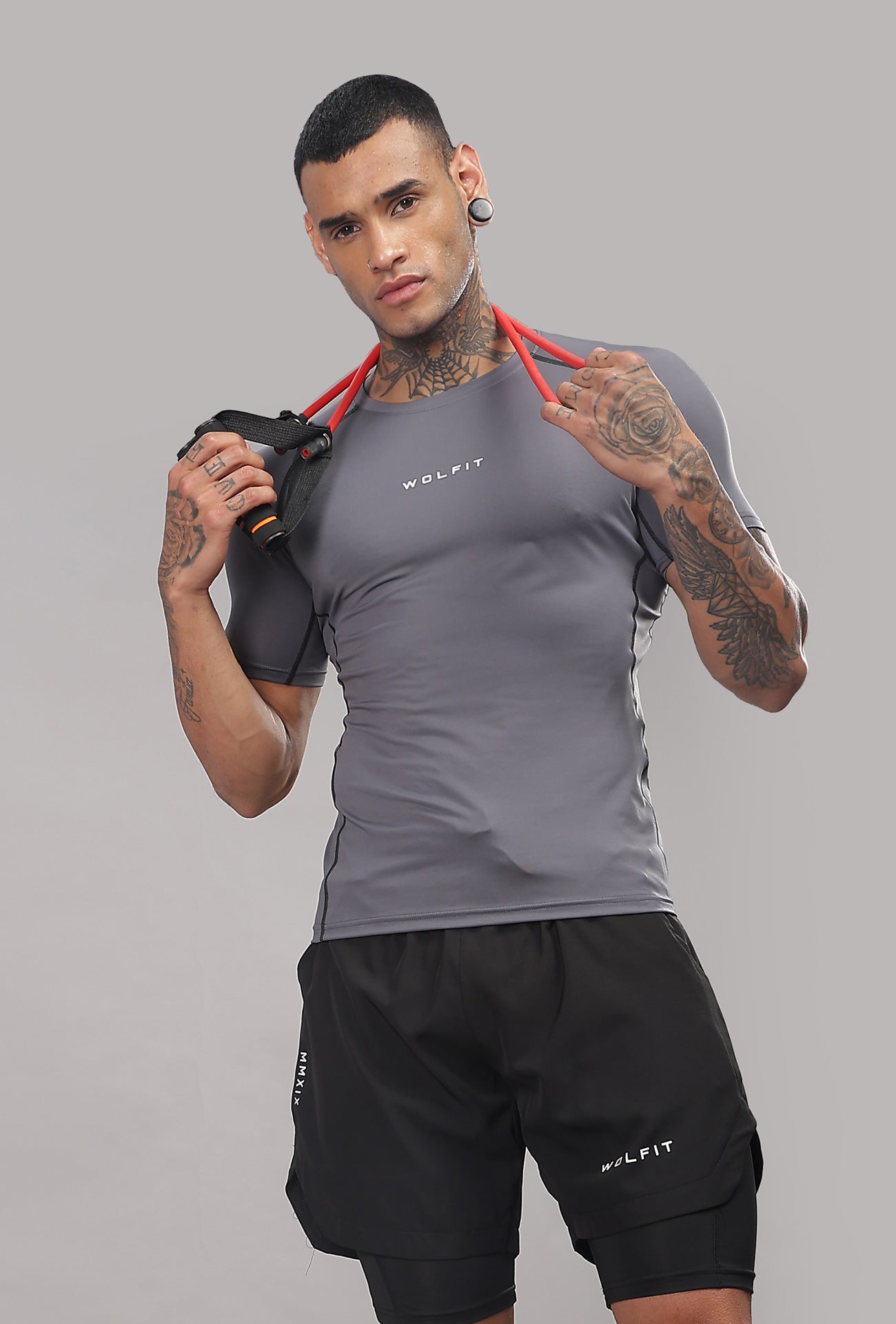 503 Evolve compression tshirt half sleeve - Grey