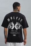 108 Dark Wolf Oversize Tshirt - Black