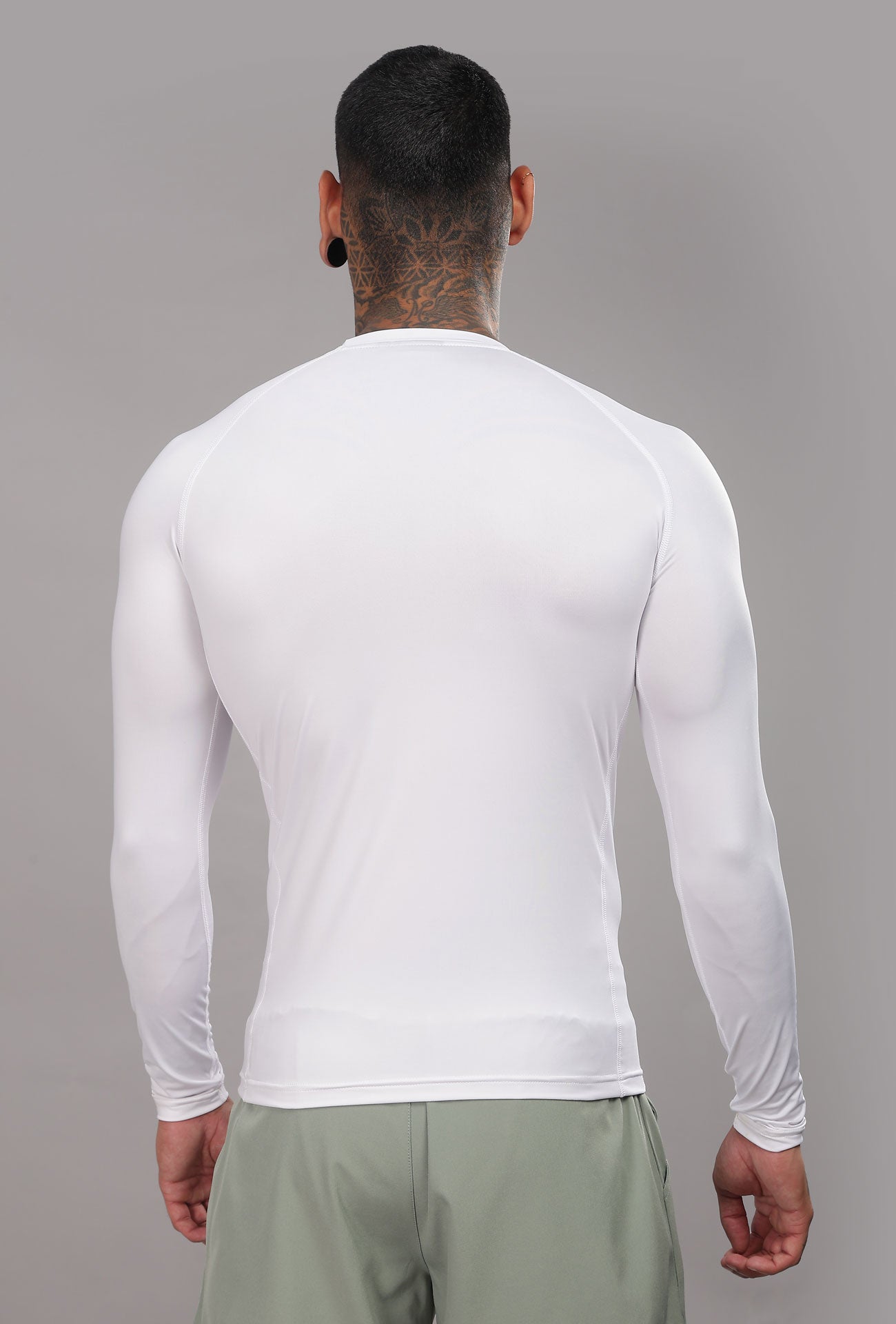 504 Evolve compression tshirt Full sleeve - White