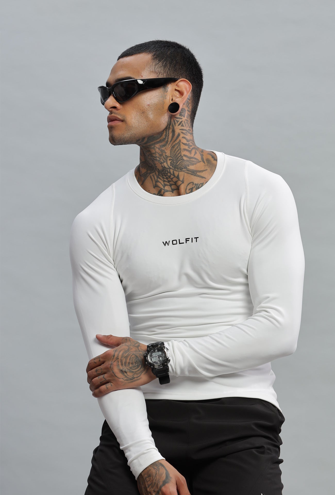 502 Speed Compression Full Sleeve T-shirt - White