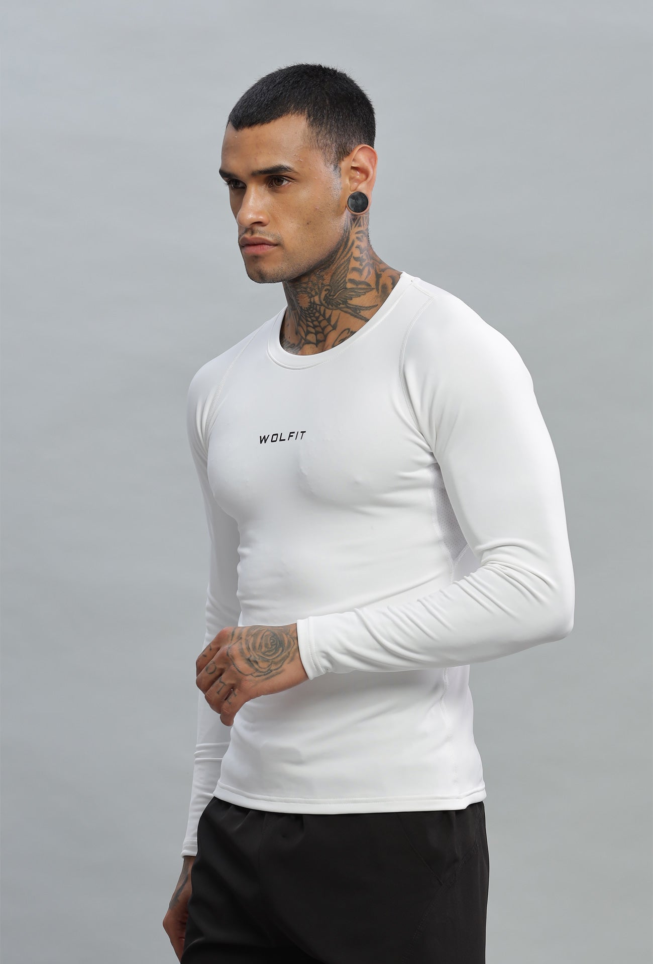 502 Speed Compression Full Sleeve T-shirt - White