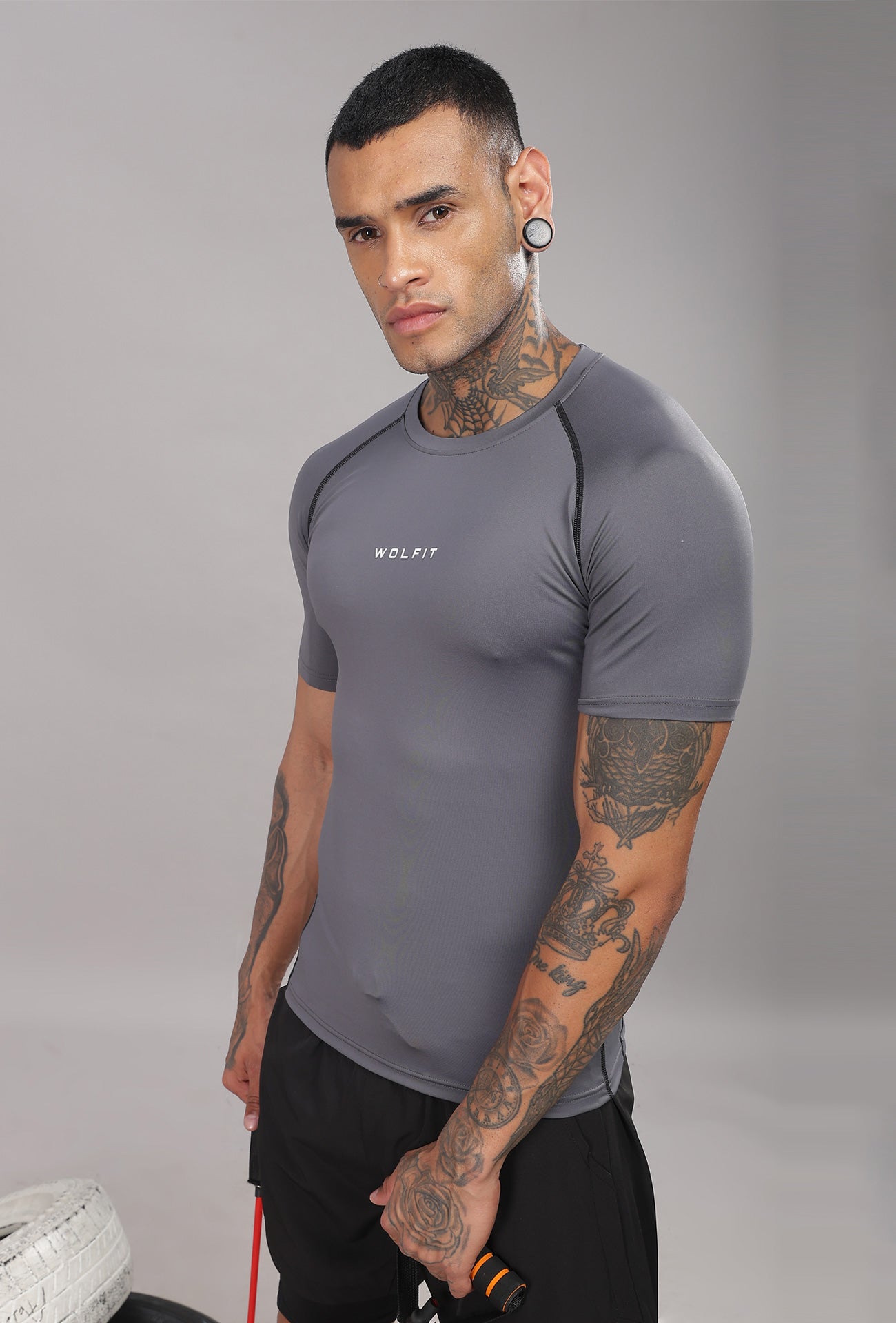 503 Evolve compression tshirt half sleeve - Grey