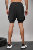 Core 2 in 1 7" shorts - Black