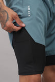 Limitless 2 in 1 6" shorts - Ice Blue