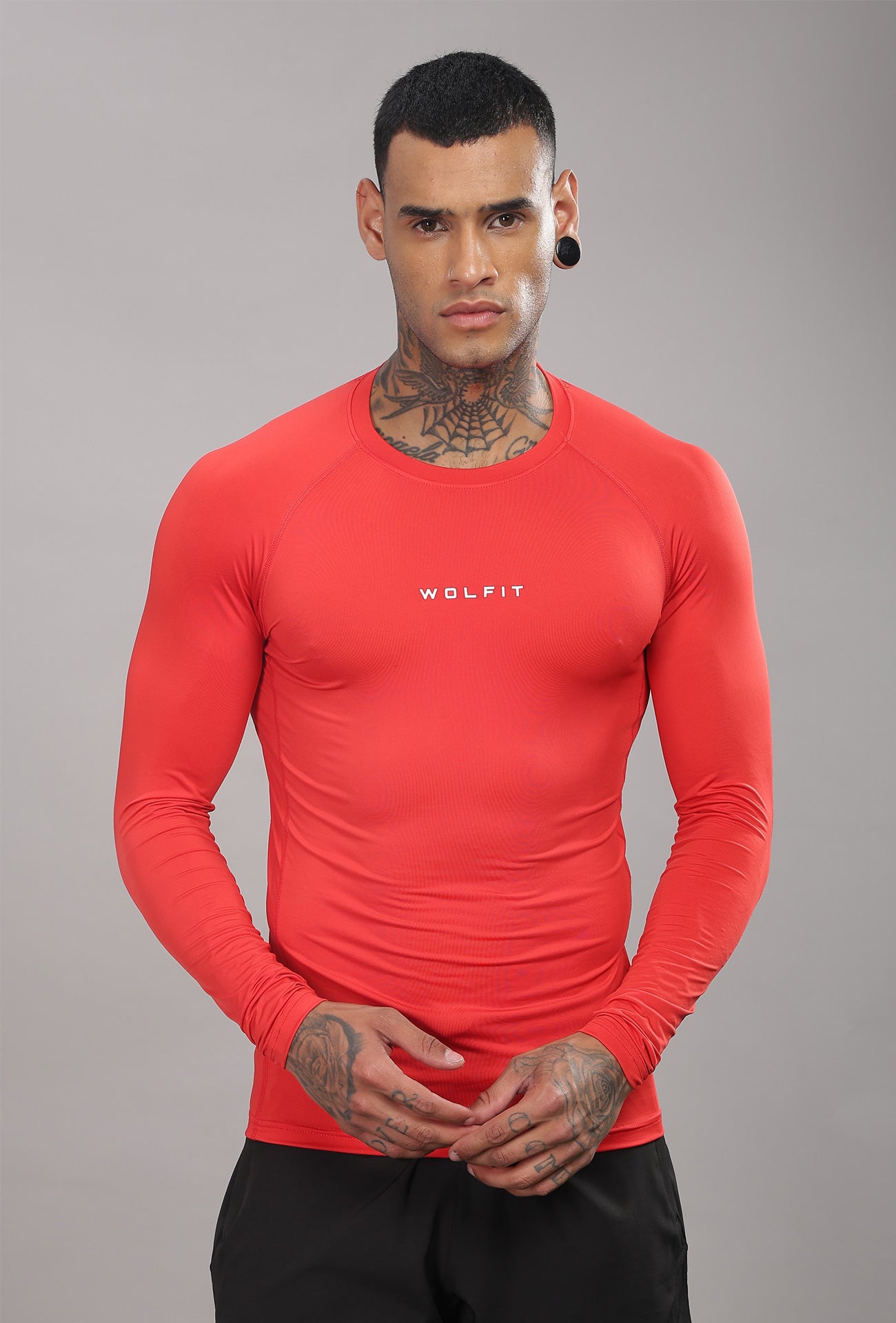 504 Evolve compression tshirt Full sleeve - Red