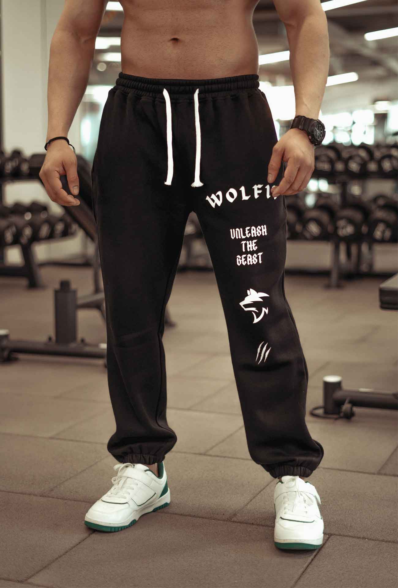 jogger oversize immortal wolfit trackpant black